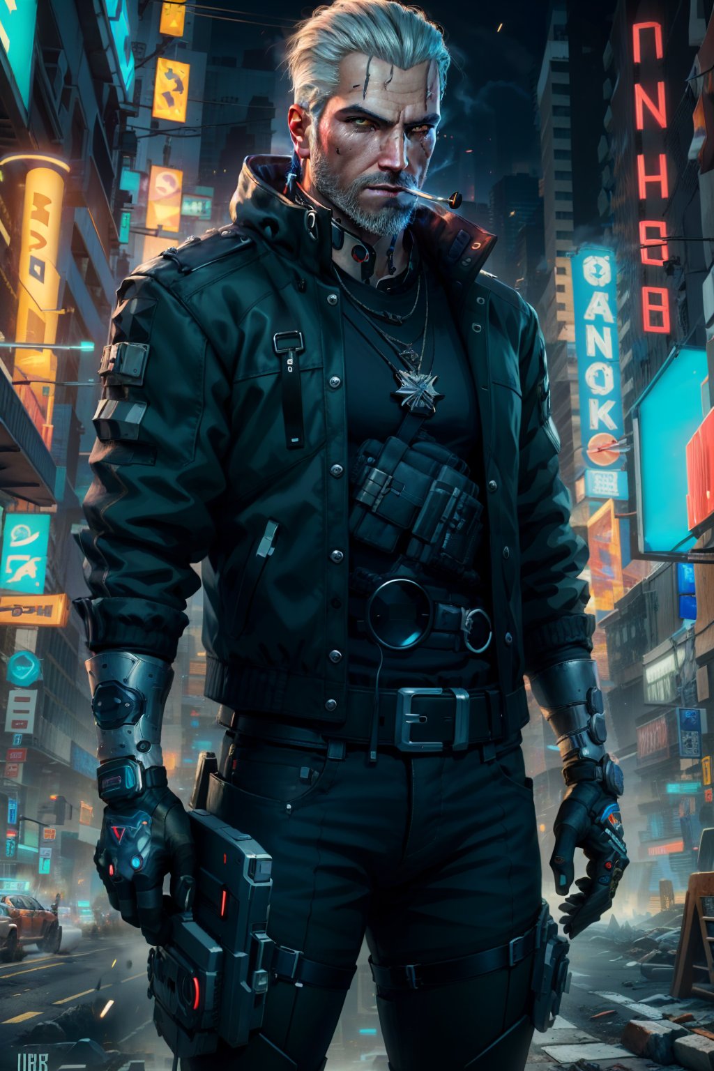 00188-2677519317-(masterpiece, top quality, best quality, official art, detailed_1.2), , geraldoW3, solo, shirt, gloves, standing, jacket, weapon.jpg